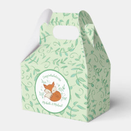 Caja Para Regalos Fox Baby Shower Woodland Animals