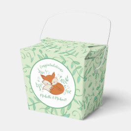Caja Para Regalos Fox Baby Shower Woodland Animals