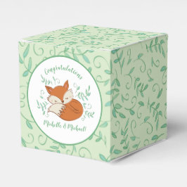 Caja Para Regalos Fox Baby Shower Woodland Animals