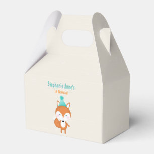 Caja Para Regalos Fox de Woodland con globos