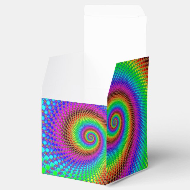 Caja Para Regalos Fractal espiral abstracta (Abierto)