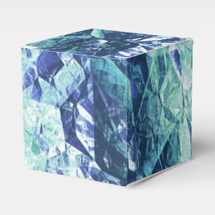 Caja Para Regalos fragmentos de recuerdos, en azul y verde: