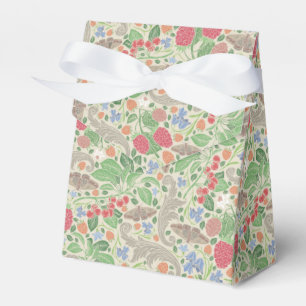 Caja Para Regalos Frambuesas Mariposas Grosellas Jardín de Fresas