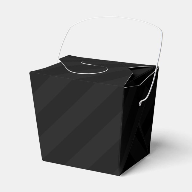 Caja Para Regalos Franja Oscura de Medianoche Para Llevar (Front Side)