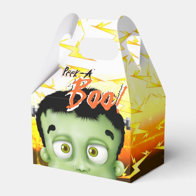 Caja Para Regalos Frankenstein Peek A Boo Monster Kids Fiesta (Front Side)