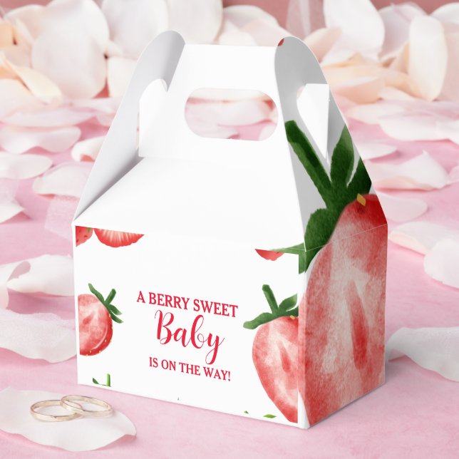 Caja Para Regalos Fresa Berry Sweet Baby Ducha (Boda)