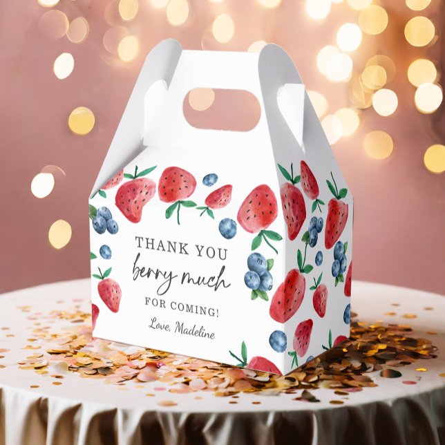 Caja Para Regalos Fresa Blueberry Gracias Berry Mucho Dulce (Subido por el creador)