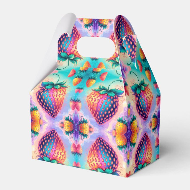 Caja Para Regalos Fresa colorida (Front Side)