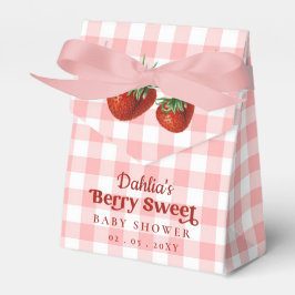 Caja Para Regalos Fresa Rosa Berry Red Berry Sweet Baby Shower