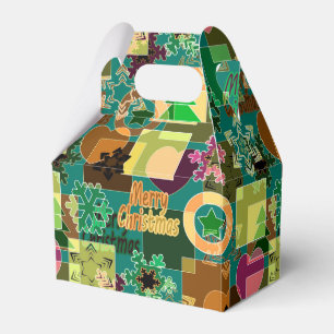 Caja Para Regalos Fresa sin inconvenientes Nochebuena Snowflake colo