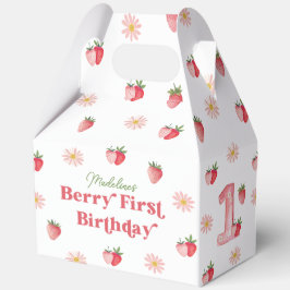 Caja Para Regalos Fresa y Daisy Berry Primer cumpleaños