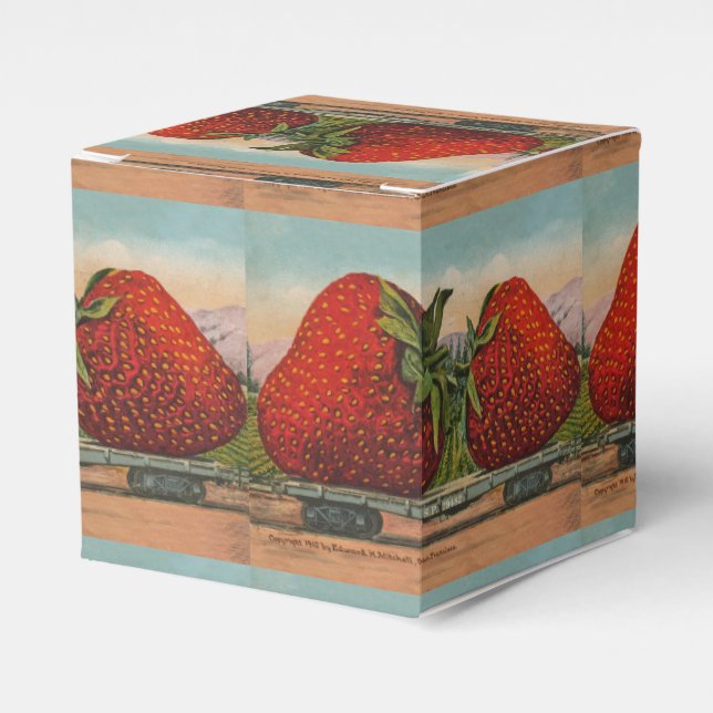 Caja Para Regalos Fresas Gigante Fruto de la Antigüedad (Costado Anverso)
