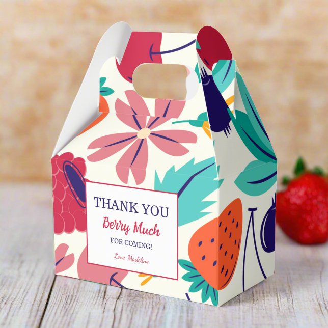 Caja Para Regalos Fresas Gracias Berry Mucho Cumpleaños (Subido por el creador)