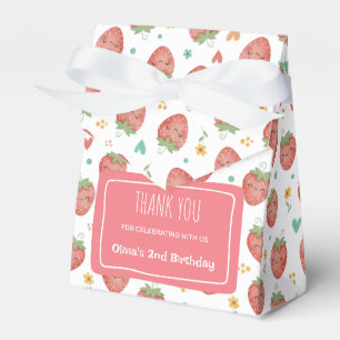 Caja Para Regalos Fresas Kawaii Adorables