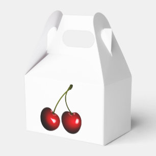 Caja Para Regalos Fresca cerezas dulces rojas