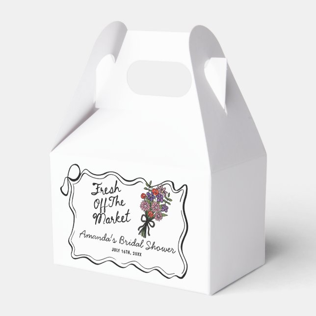 Caja Para Regalos Fresca de la Feria de Despedida de Soltera  (Front Side)