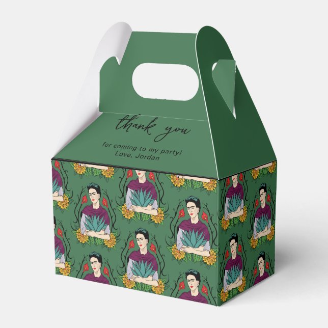 Caja Para Regalos Frida Kahlo | Patrón Mi México Lindo (Front Side)