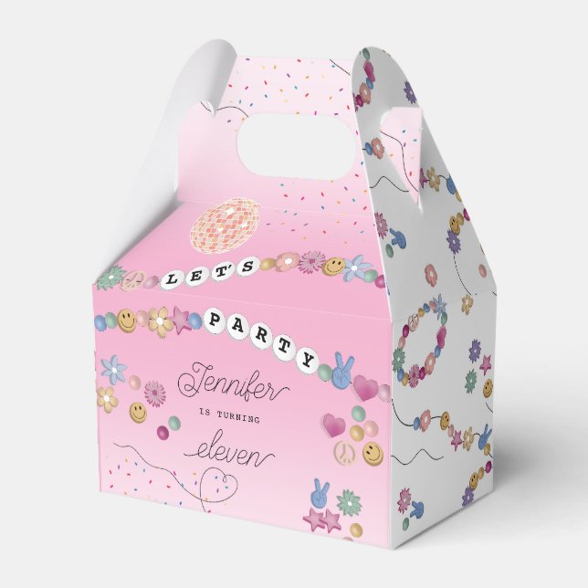 Caja Para Regalos Friendship Bracelet Girl Jewelry Birthday Party (Front Side)