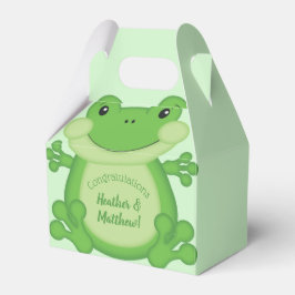 Caja Para Regalos Frog Baby Shower Green