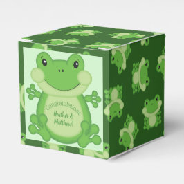 Caja Para Regalos Frog Baby Shower Green