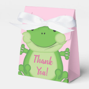 Caja Para Regalos Frog Baby Shower Pink