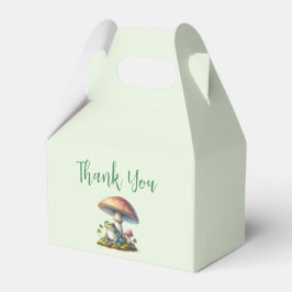 Caja Para Regalos Frog Under a Mushroom Cute Nature Thank You