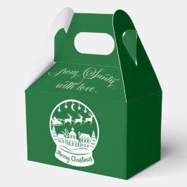 Caja Para Regalos From Santa With Love Snow Globe Santa