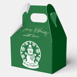 Caja Para Regalos From Santa With Love Snow Globe Snowman