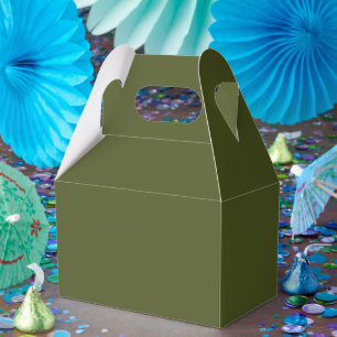 Caja Para Regalos Frontón simple atractivo verde del ejército person