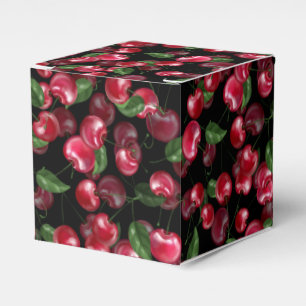 Caja Para Regalos Fruta del cerezo en negro
