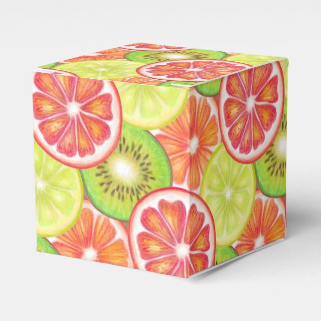 Caja Para Regalos Frutas de verano (Costado Anverso)