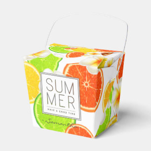 Caja Para Regalos Frutas de verano frescas y flores exóticas de Plu