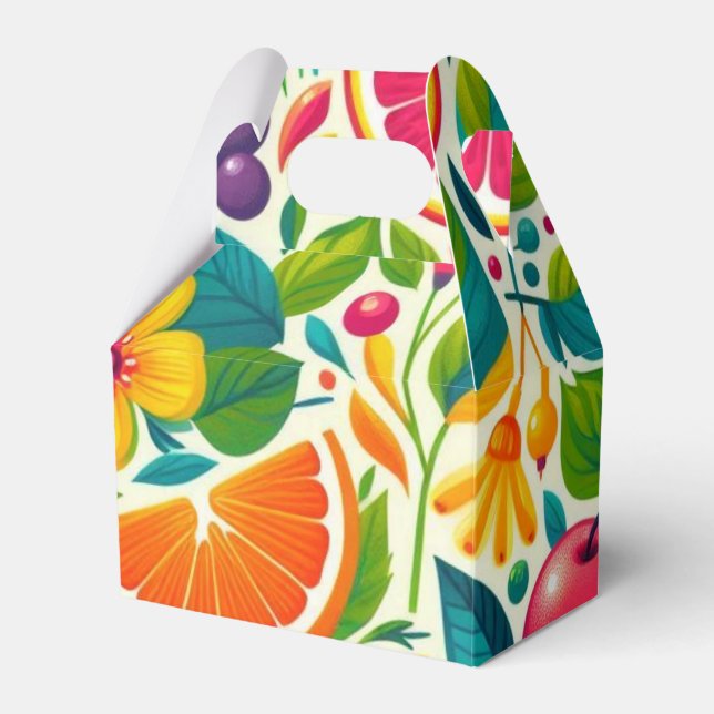 Caja Para Regalos Frutos coloridos (Front Side)