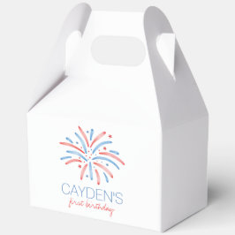 Caja Para Regalos Fuegos artificiales 4 de julio