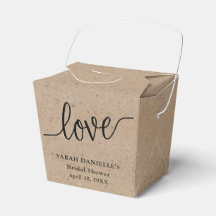 Caja Para Regalos Fuerza Rústica Amor Personalizado Para Llevar