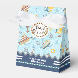 Caja Para Regalos Fun Boats Blue Favor Box