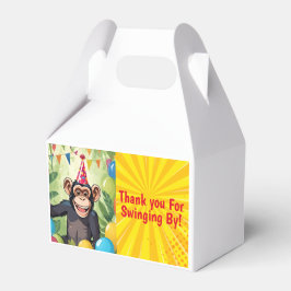 Caja Para Regalos Fun Chimpanzee Kid's Wild Jungle Monkey Birthday