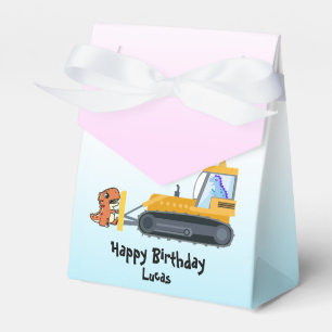 Caja Para Regalos Fun DINO tractor de dinosaurio Farm School Niño de