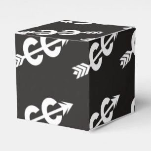 Caja Para Regalos Funcionamiento blanco negro del campo a través