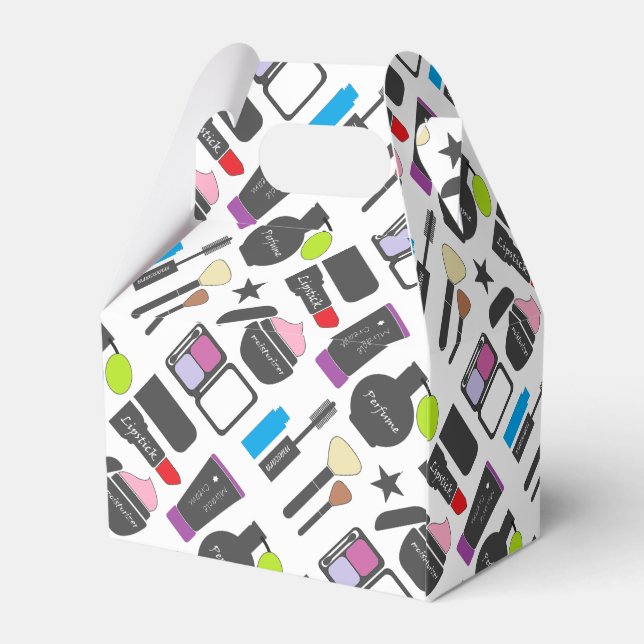 Caja Para Regalos Funky Makeup Collage (Reverso)