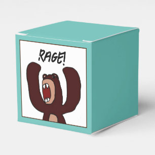 Caja Para Regalos Funny Angry Brown Bear Personalizado - Destacado