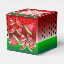 Caja Para Regalos Funny cara a la sandía en el cumpleaños del niño