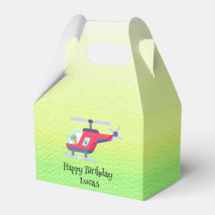 Caja Para Regalos Funny dinosaur Helicopter fiesta de cumpleaños nom