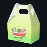 Caja Para Regalos Funny dinosaur Yacht Birthday party DIY Name<br><div class="desc">Funny dinosaur Yacht Birthday party DIY Name</div>