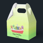 Caja Para Regalos Funny dinosaur Yacht Birthday party DIY Name<br><div class="desc">Funny dinosaur Yacht Birthday party DIY Name</div>