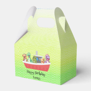 Caja Para Regalos Funny dinosaur Yacht Birthday party DIY Name