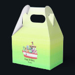 Caja Para Regalos Funny dinosaur Yacht Birthday party DIY Name<br><div class="desc">Funny dinosaur Yacht Birthday party DIY Name</div>