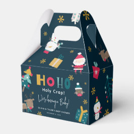 Caja Para Regalos Funny 'Ho Holy Crap' Navidades de Baby Shower