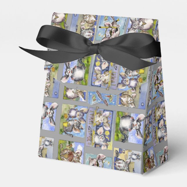 Caja Para Regalos Funny Personalizado Chinchillas Paper Box (Front Side)