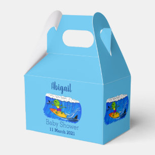 Caja Para Regalos Funny personalizado de surf con lagarto frito